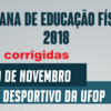 PROGRAMAÇÃO SEMANA DE EDUCAÇÃO FÍSICA – 2018.2